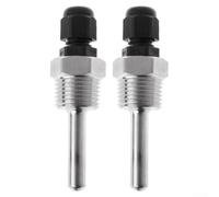 Thermowell - Paquete de 2 fundas de inmersión de acero inoxidable 304 con rosca G3/4 pulgadas, diámetro exterior de 8 mm de diámetro interior de 6 mm para protección del sensor, 30/50/100/150 mm de