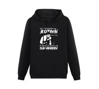 THERULER When The Boogeyman Goes to Sleep He Checks for Islam Makhachev - Sudadera con capucha para hombre, informal, con capucha negra, algodón, gráfico, unisex, Negro , XL