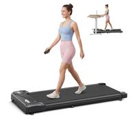 THERUN Cinta de Correr, Walking Pad Silencioso hasta 6 km/h | con Barra de Apoyo y Pantalla LED, Doble Amortiguación, Sin Montaje - para Escritorio, Hogar y Oficina