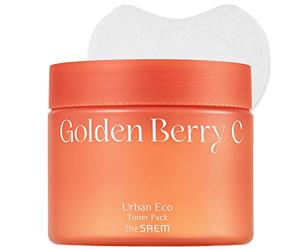 THESAEM -Urban Eco Golden Berry C Toner Pack almohadillas faciales con extracto de bayas doradas peruanas - Almohadillas rejuvenecedoras de la piel para corregir imperfecciones, tono y