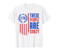 These People Are Crazy Flag Retro Vintage Camiseta