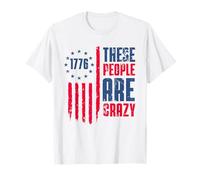 These People Are Crazy Flag Retro Vintage Camiseta