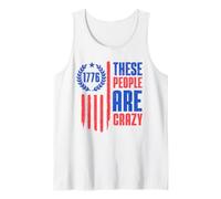 These People Are Crazy Flag Retro Vintage Camiseta sin Mangas