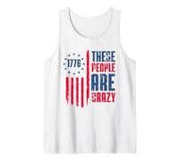 These People Are Crazy Flag Retro Vintage Camiseta sin Mangas