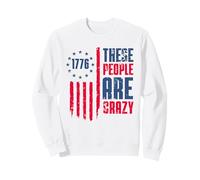 These People Are Crazy Flag Retro Vintage Sudadera