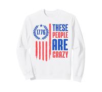 These People Are Crazy Flag Retro Vintage Sudadera