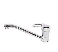 thesecrethome.es - Grifo Monomando Cocina Fregadero Mediterráneo - Grifo Fregadero Palanca Única - Grifo Giratorio - Grifo Cromado de Agua Caliente y Fría - Alto 11,5 cm x Profundo 23 cm