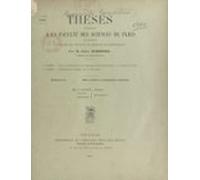 Thèses Présentées À La Faculté Des Sciences De Paris Pour Obtenir Le G