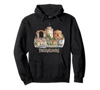 Thessaloniki Grecia Travel Souvenir City Landmark Gift Sudadera con Capucha
