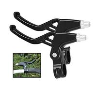 TheStriven 1 Par Aluminio Manillar De Freno De Bicicleta manijas de Nivel de Freno de Aleación Palanca de Freno de la Velocidad del Cambio Barra de Accesorios de Ciclismo para Bicicleta (Negro)