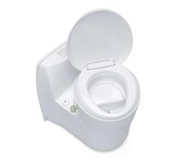 Thetford Inodoro de Separación en Seco, Plástico, Compacto, Blanco, 58 x 39,4 x 53,4 cm, Depósito de Orina de 7,5 L, S220-CS con Indicador Mecánico de Nivel