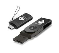 Thetis Llave de Seguridad Fido U2F con Adaptador Tipo C Autenticación de Dos factores Protección Adicional y Compatible con Windows/Linux/Mac OS, Gmail, Facebook, Dropbox, SalesForce, GitHub y más