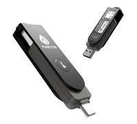 Thetis Pro FIDO2 - Dispositivo de llave de seguridad con PinPlex, USB C dual y USB A y NFC, certificado PIV, aplicación de autenticación TOTP/HOTP, MFA de autenticación de dos factores, funciona con