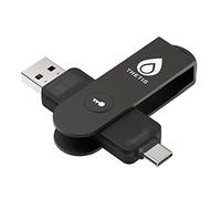 Thetis Pro FIDO2 Llave de Seguridad, Llave de Seguridad NFC de autenticación de Dos factores FIDO 2.0, Puertos USB duales A y Tipo C para protección multifactorial (HOTP) en Windows/MacOS/Linux,Gmail