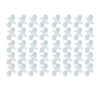 Thewasc 40 clips divisores de PVC para peceras, clip de fijación con ventosas fuertes en soportes divisores blancos o negros para peceras