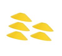 Thewasc 5 conos deportivos reutilizables brillantes con textura de polietileno para practicar fútbol, baloncesto, práctica y fitness, conos de baloncesto