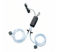 Thewasc Aireador USB para peceras con doble agujero, silencioso, diseño de ventilación doble para tanques, acuarios, aireación de burbujas