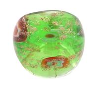 Thewasc Anillos de cristal con patrón étnico adornados con arena dorada, cómodo accesorio de joyería para mujeres y hombres, talla única, como se describe, como se describe