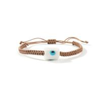 Thewasc Brazalete Moderno Hecho A Mano con Cuentas De Tambor Cordón Algodón Ajustable Accesorio Informal para La Temporada Pulsera Unisex Informal Lujo