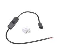 Thewasc Cable de alimentación tipo C hembra a cable desnudo de 2 pines, extremo abierto con terminales de conmutación, conectores para ventilador de lámpara, juguete, carga USB C hembra a desnudo