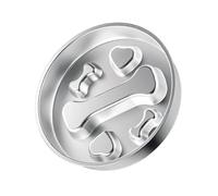 Thewasc Comedero lento para perros, laberintos de acero inoxidable para razas pequeñas, antideslizante, de grado base, para comer