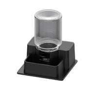 Thewasc Comedero para reptiles con recarga automática y botella de supervisión transparente, eficiente en el espacio para tortugas, lagartos, comederos apilables para mascotas, dispensador automático