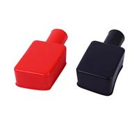 Thewasc - Cubiertas aislantes para terminales de batería, resistentes a prueba de polvo, fáciles de usar para sistemas eléctricos de vehículos, terminales de batería de PVC, cubierta a prueba de polvo