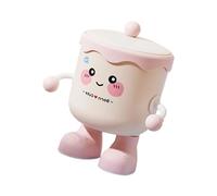 Thewasc Cubo organizador de escritorio en miniatura multiusos con tapa extraíble, soporte portátil para suministros de oficina para espacios de trabajo, contenedor multiusos para oficina en casa