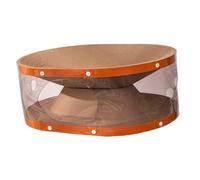 Thewasc Cueva para Gatos Funcional Múltiple con Tablero De Garras Tirar Refugio Cómodo Estructura Corrugada Permanente Desorden De Negación Escombros Cama Túnel Gatos Reversible