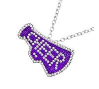 Thewasc Diamantes Espumosos Collar Colgante De Megáfono Para Entusiastas Del Deporte Y Animadoras Joyas Ligeras Versátiles De Cuello Minimalista