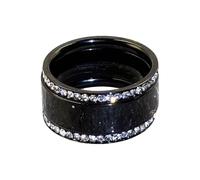 Thewasc Elegantes anillos apilables de circonita cúbica, anillos de compromiso de boda, diamantes de imitación, accesorios de dedo para mujeres de moda, diamantes de imitación de circonita cúbica, X