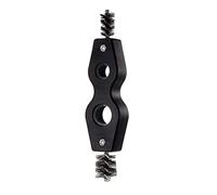 Thewasc - Herramienta de limpieza de cepillo de metal para coche, batería de barco, limpiador de terminales de postes, limpieza de la suciedad, kit de limpieza de batería, acero para automóvil