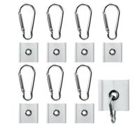 Thewasc Juego de ganchos multiusos de 8 piezas para tienda de campaña para autocaravanas, remolques, campistas, rieles guía de 5/6 mm y 7/8 mm, rieles guía de resistencia adicional, organizadores de