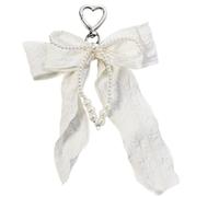 Thewasc Llavero Con Lazos Para Mujer Dijes Para Bolso Bolso Mochila Colgante De Llaveros Estéticos Con Lazos De Perlas