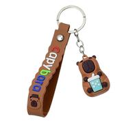 Thewasc Llavero de animal coleccionable, soporte de goma suave, fácil de usar, diseño de tipo aleatorio para llevar a diario, llavero de animales de goma suave