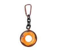 Thewasc Llavero de donas de piel, con forma de donuts, para adornar alimentos, encantadores, para bolso de mano, accesorios, e