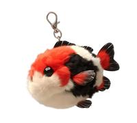 Thewasc Llavero de peluche con diseño de pez de peluche para colgar en la bolsa, regalo pensado para ocasiones especiales, dije de buena suerte