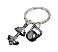 Thewasc Llavero Inspirado En Entrenamiento De Kirsite Dumbbell Charm Para Personas Activas Opción Regalo Fitness Único Llavero Seguro Para Un Estilo Vida Activo