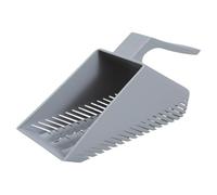 Thewasc Pala de arena para acuario, colador de grava, sustrato, raspador de arena, mango ergonómico, tamiz para peces para jardín