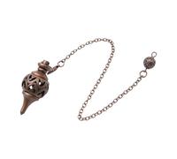 Thewasc Péndulos de cobre para rituales de scrying herramienta vintage colgante cuerpo joyería accesorios espiritual cuerpo accesorio, talla única, como se describe, como se describe