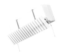 Thewasc Placa guía de aire acondicionado para habitación con dirección ajustable, deflector de soplado directo, 85 x 20 cm, cubierta flexible de ventilación para acondicionador