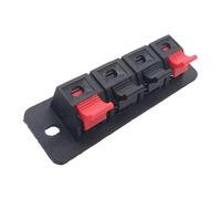 Thewasc Terminales auditivos de conexión rápida, clips de placa de prueba, conectores de carga de resorte de 4 pines para altavoz, lámpara LED, clip de cableado auditivo profesional