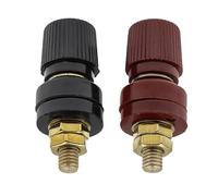 Thewasc - Terminales de pernos prisioneros (batería de cobre, terminal de latón fuerte, para 6 mm, 8 mm, cable de la batería