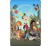 TheWeiPoster Milo Murphy's Law (2016) - Letrero de estaño vintage para decoración de pared para el hogar, sala de estar, cocina, jardín, dormitorio, oficina, hotel, cafetería y pub