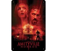 TheWeiPoster The Amityville Horror (2005) - Letrero de estaño vintage para decoración de pared para el hogar, sala de estar, cocina, jardín, dormitorio, oficina, hotel, cafetería y pub