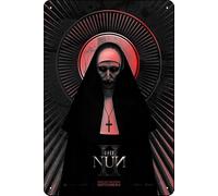 TheWeiPoster The Nun II Movie - Letrero de estaño vintage para decoración de pared para el hogar, sala de estar, cocina, jardín, dormitorio, oficina, hotel, cafetería y pub