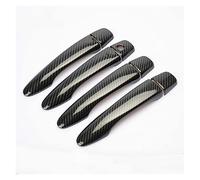 TheXed Xuanqingyi Store Compatible con Qashqai J11 2014-2020, estilo cromado para manija de puerta de coche. Tiras protectoras y decorativas(Black no button)