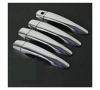 TheXed Xuanqingyi Store Compatible con Qashqai J11 2014-2020, estilo cromado para manija de puerta de coche. Tiras protectoras y decorativas(Silver no button)