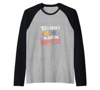 They Aren't Mine I'm Just The Babysitter Kids Nanny - Camiseta Manga Raglan