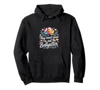 They Aren't Mine I'm Just The Babysitter Kids Nanny - Sudadera con Capucha
